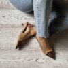 Slingback combi rafia fiocchetto