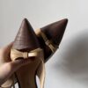 Slingback combi rafia fiocchetto