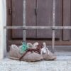 Sneaker taupe laccio combi
