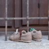Sneaker taupe laccio combi