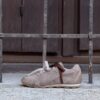 Sneaker taupe laccio combi