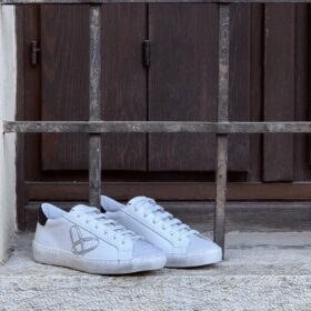 Sneaker combi silver black Ovye