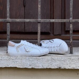 Sneaker combi pink borchiette Ovye