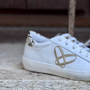 Alternative view of Sneaker combi pitone platino Ovye