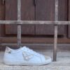 Sneaker combi pitone platino Ovye