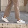 Sneaker combi white leo