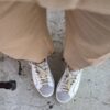 Sneaker combi white leo
