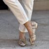 Loafer new texture combi gold