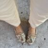 Loafer new texture combi gold