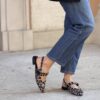 Slingback Luna combi leo
