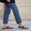 Slingback Luna combi leo