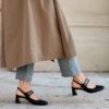 Slingback Heidi nero