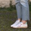Sneaker PLAY 4B12 verde acqua rosa