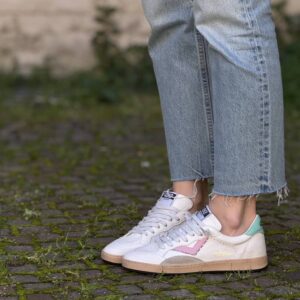 Sneaker PLAY 4B12 verde acqua rosa