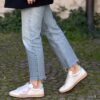 Sneaker PLAY 4B12 verde acqua rosa