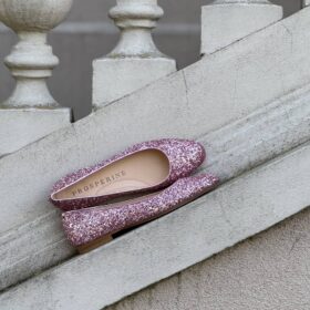 Flat glitter rosa Prosperine