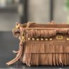 Etnic shoulder bag suede La Carrie