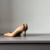 Décolletté nappa nude 7.5 cm