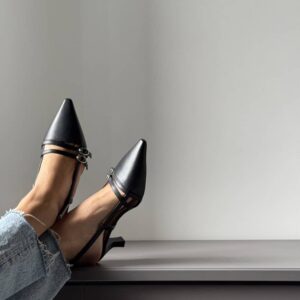 Alternative view of Slingback Lear nappa nera