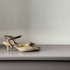 Slingback Cinderella combi rafia testa di moro