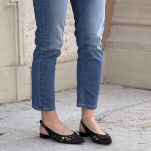 Alternative view of Slingback Zamiel rafia nera