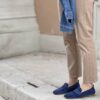 Mocassino Erika suede blu royal Mocassino Erika suede blu royal
