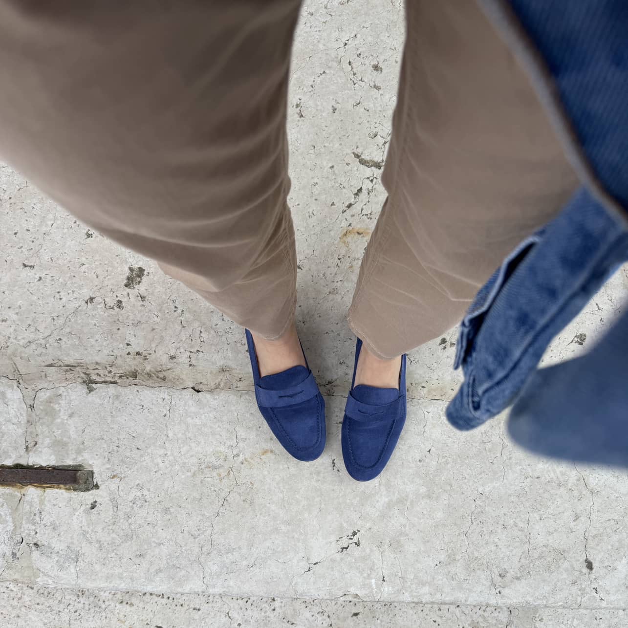 Mocassino Erika suede blu royal Mocassino Erika suede blu royal - immagine 3