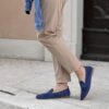 Mocassino Erika suede blu royal Mocassino Erika suede blu royal