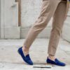 Mocassino Erika suede blu royal Mocassino Erika suede blu royal