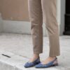 Slingback Zamiel rafia blue jeans