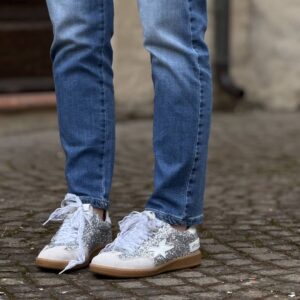Alternative view of Sneaker Glitter edition silver
