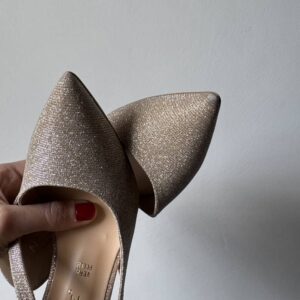 Alternative view of Slingback Caroline glitter nude