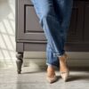 Slingback Gwen combi nude