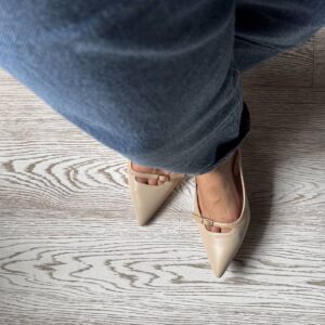 Alternative view of Slingback Gwen combi nude
