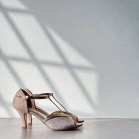 Tangherina Chloe nude glitter cipria
