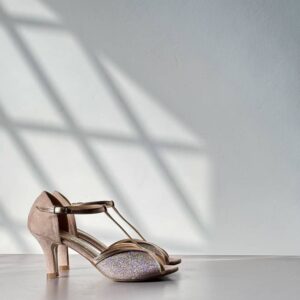 Tangherina Chloe nude glitter cipria