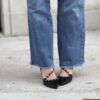 Slingback Pepita nero