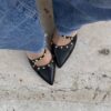 Slingback Pepita nero