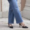Slingback Pepita nero