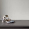 Décolleté Amina combi celeste 7 cm