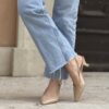 Slingback new Lilia vernice sabbia