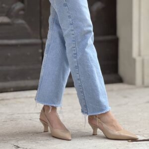 Slingback new Lilia vernice sabbia