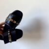 Ciabattina Padlock black