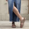 Sandalo platform Scicli bronzo
