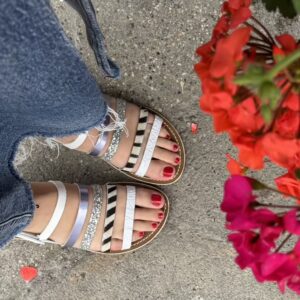 Sandalo combi zebra Le Salentine