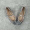 Flat glitter argento Prosperine