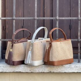 Bauletto combi rafia (vari colori)