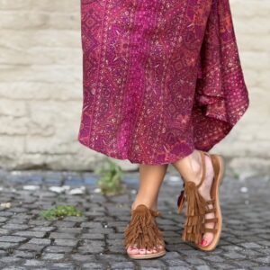 Alternative view of Sandalo Jungle suede cuoio
