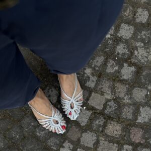 Slingback Hingham argento