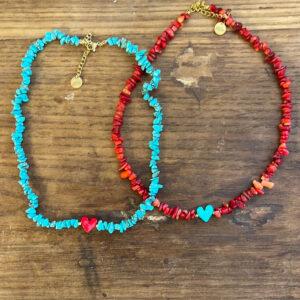 Alternative view of Collana Cuorino (vari colori)